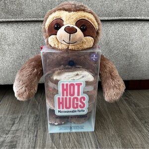 NWT, New! Aroma Home Hot Hugs Sloth, Microwaveable Plush, in box.